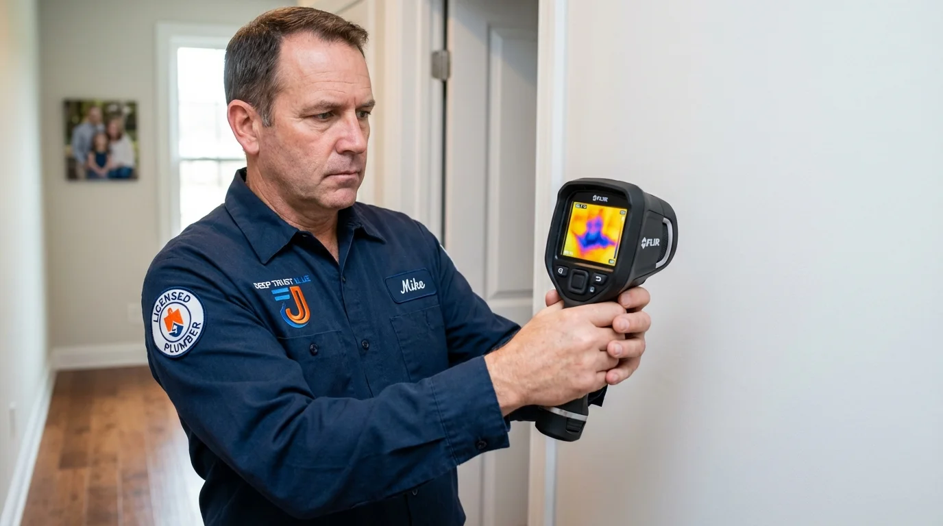 Thermal imaging leak detection by Johns Plumbing LLC in Birdsboro